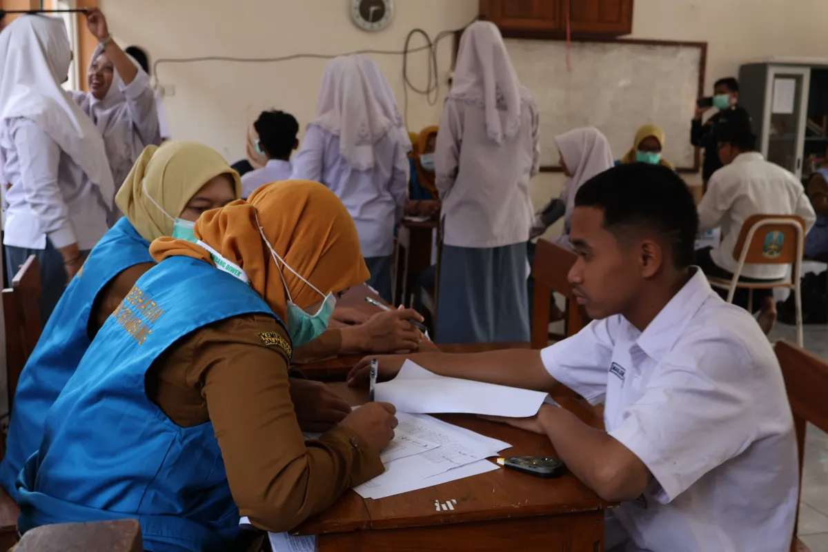 Cek Kesehatan Gratis dan Rontgen Paru, Langkah Preventif SMK Plus Khoiriyah Hasyim Cegah TBC