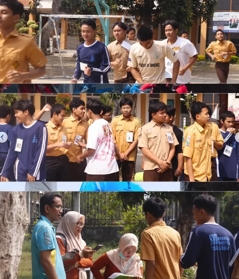 Tes Kebugaran Fisik Dari Puskesmas Brambang di SMK Plus Khoyriyah Hasyim Tebuireng Jombang