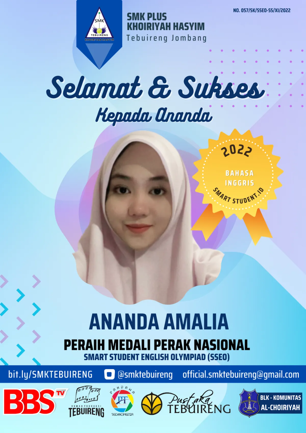 2022 - PERAK SMART STUDENT ENGLISH OLYMPIAD (SSEO) (BAHASA INGGRIS) TAHUN 2022