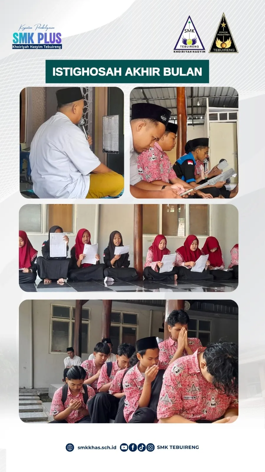 Istighotsah Akhir Bulan: Menyegarkan Jiwa, Menguatkan Langkah Siswa SMK Plus Khoiriyah Hasyim Tebuireng
