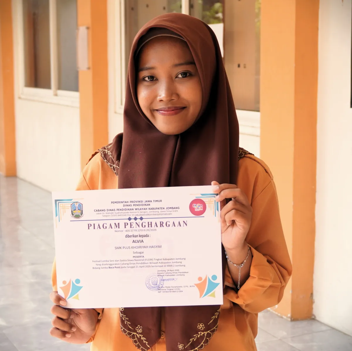 2026 Festival Lomba Seni dan Sastra Siswa Nasional (FLS3N) Tingkat Kabupaten Jombang Bidang lomba Baca Puisi